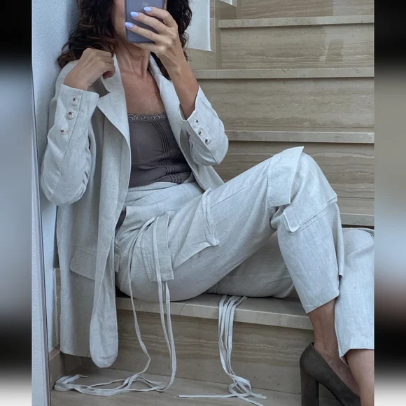 2pc Linen Set NWOT - Picture 5 of 13